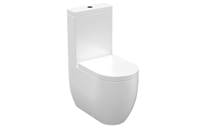 WC-istuin Kerasan Flo Set, 3/6l kaksoishuuhtelu, S/P-lukko, valkoinen